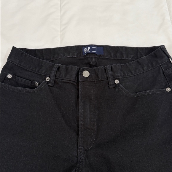 GAP Black Slim Denim Jeans sz32x34 - Picture 2 of 3